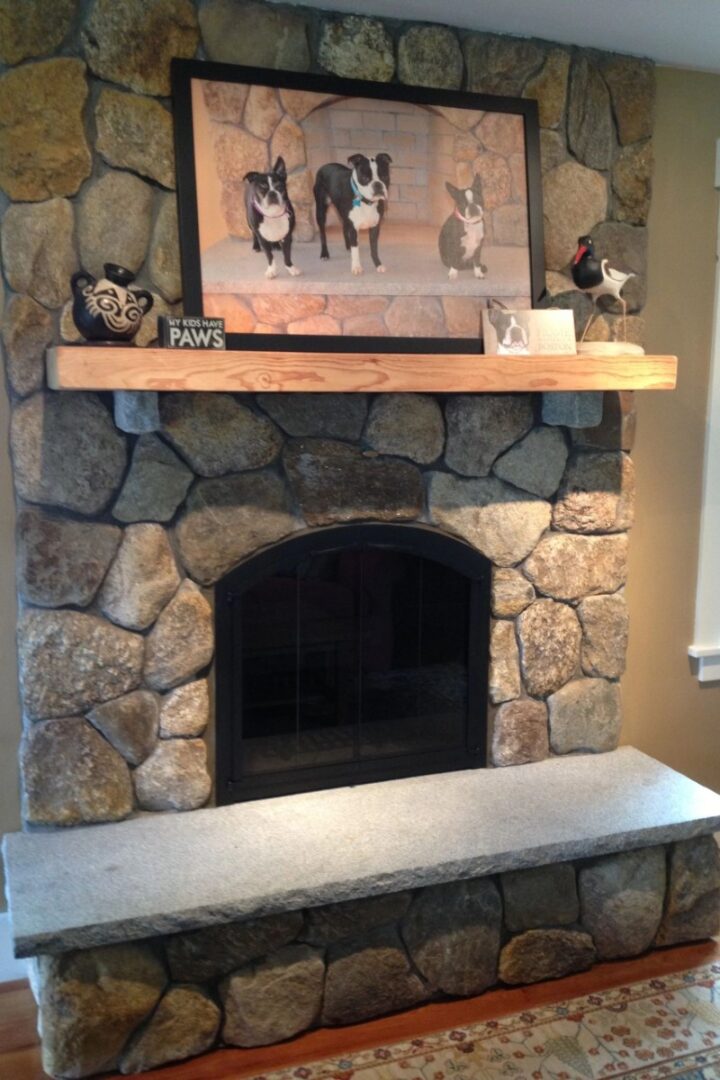 Painting above fire place