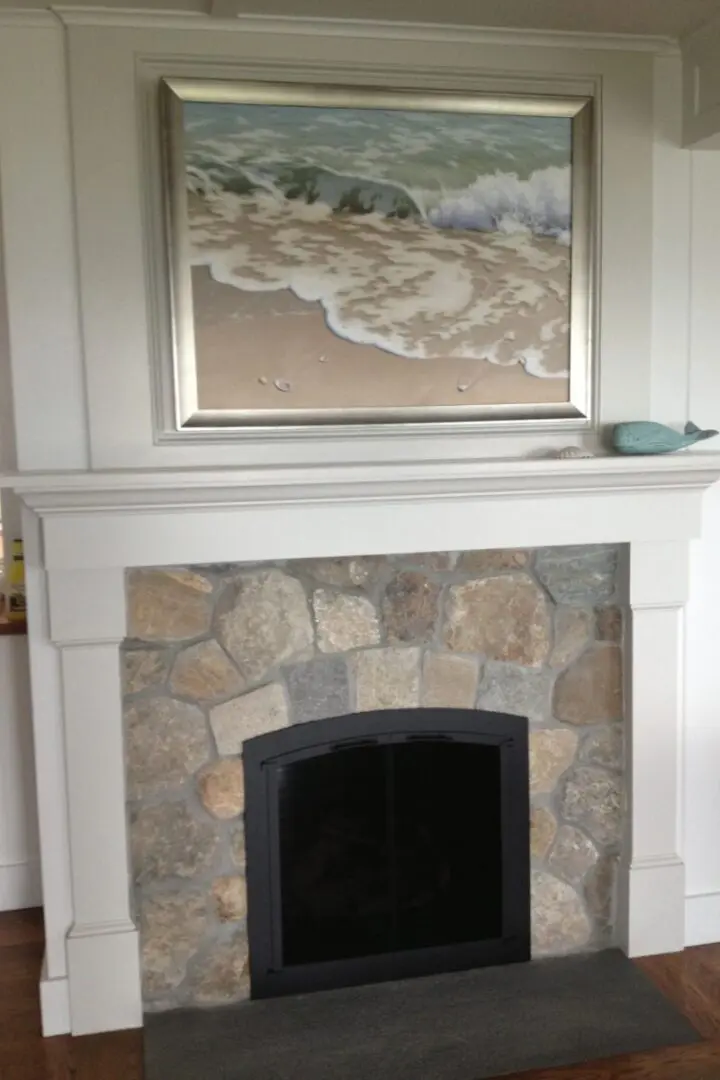 Painting above fire place